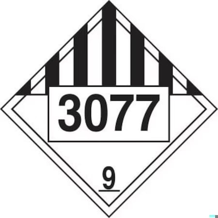 Accuform 4DIGIT DOT PLACARDS HAZARD CLASS 9 MPL793MG25 MPL793MG25